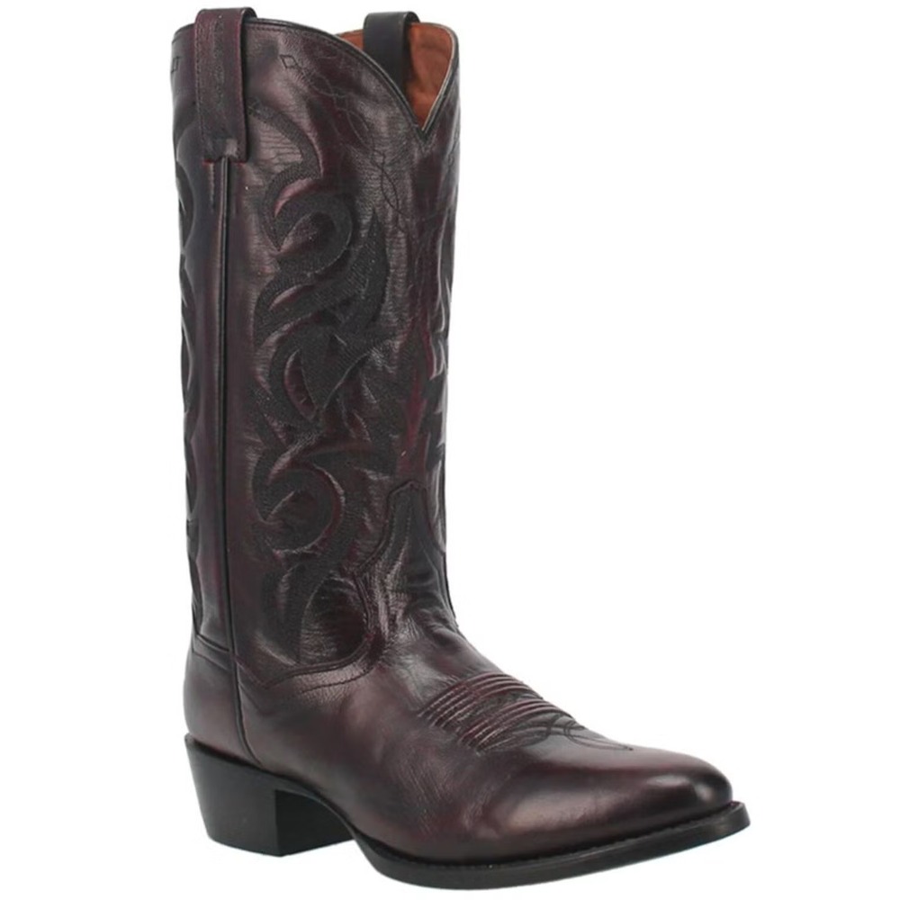Dan Post® (Men's 8.5 EXTRA WIDE) Mignon™ Round Toe Western Boots, Black Cherry